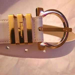 Ferragamo White Belt